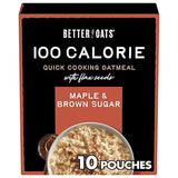 Better Oats Steel Cut Protein Oatmeal Packets, Maple and Brown Sugar Flavor with Flax Seeds and Whole Grains, Quick-Cooking Breakfast, Box of 8