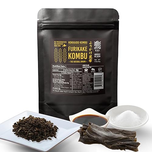 Furikake Kombu, Natural Umami, Kombu from Hokkaido, Made in Japan | No MSG, No preservatives, No additives, Non-GMO | 1.7oz (50g) by SUI of Tokyo