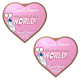 Russell Stover Valentine's Day Cosmic Hearts - Pack of 2-3 Pieces Per Box - Assorted Milk and Dark Chocolate - Great for Giving That Special Someone