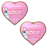 Russell Stover Valentine's Day Cosmic Hearts - Pack of 2-3 Pieces Per Box - Assorted Milk and Dark Chocolate - Great for Giving That Special Someone