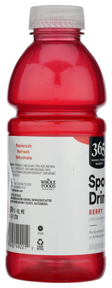 365 by Whole Foods Market, Berry Sports Drink, 20 Fl Oz