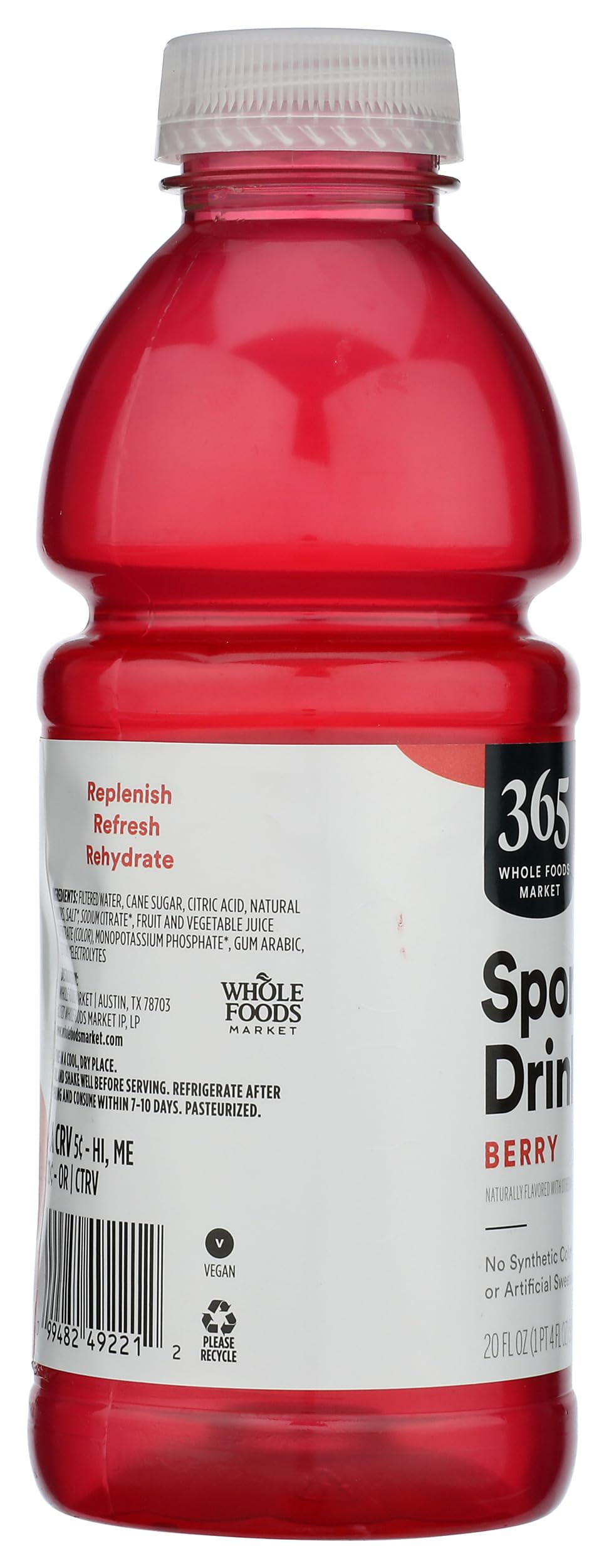 365 by Whole Foods Market, Berry Sports Drink, 20 Fl Oz
