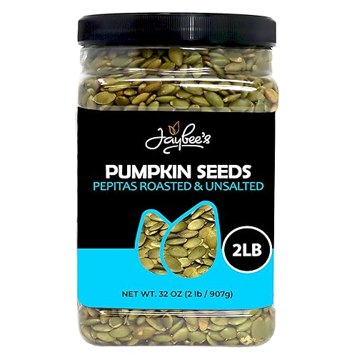 Pumpkin Seeds Pepitas Roasted Unsalted - 32 oz - 2 Pound | Healthy Snack | Vegan, Keto Diet Friendly | Hand-Picked | Kosher Certified | Pumpkin Seed |
