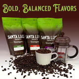 Santa Lucia Coffee Café Crema Espresso Roast Coffee - Specialty Volcanic Nicaraguan Espresso Roast - Farm-Direct, Low-Acid - Dense Golden Crema