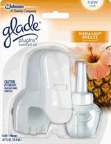 Glade PlugIns Scented Oil Starter Kit, Hawaiian Breeze, 0.67 Ounce (Pack of 2)