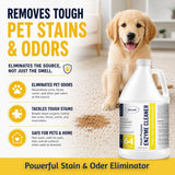 Enzymatic Cleaner Multi-Purpose Enzyme Cleaner for Dog Urine and Poop Carpet | Cat Pee Odor eliminator Pet Urine Enzyme Drain Cleaner | Floors