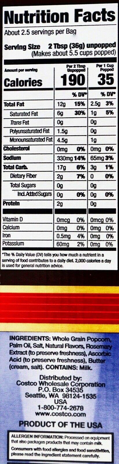Kirkland Microwave Popcorn 3.3 Ounce, 4 Count Bags