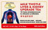 GT Milk Thistle Liver & Kidney Upgrade Tea, 1.13 Ounce Box (16 Tea Bags)
