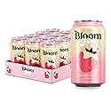 Bloom Pop Prebiotic Soda 12 Pack, Strawberry Cream Flavor, 12oz Cans | Prebiotic Soda for Gut Health, Low Calorie Soda, No Caffeine, Healthy Soft