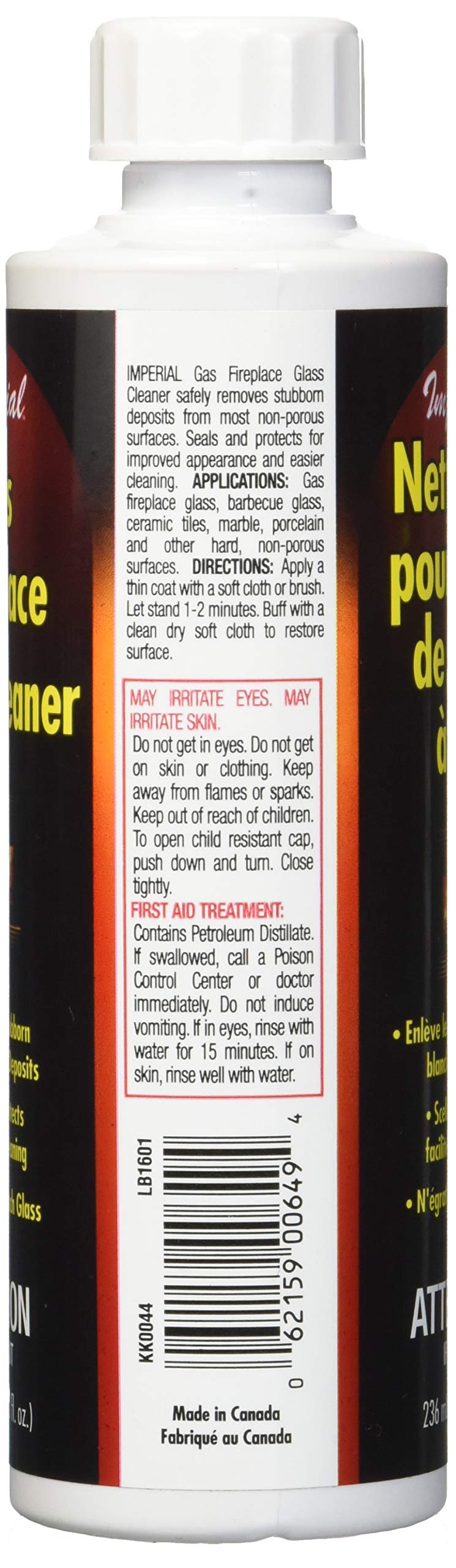 Imperial Gas Fireplace Cleaner KK0044 8 Ounce Bottle