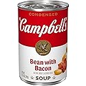 Campbell's Condensed Bean With Bacon Soup, Natural Smoke Flavoring Added, 11.25 oz Can
