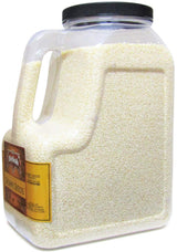 Gourmet White Sesame Seeds (Hulled) by It's Delish - 6 lbs Gallon Size Container Jug with Handle - Premium Whole Sesame Bulk Restaurant & Foodservice