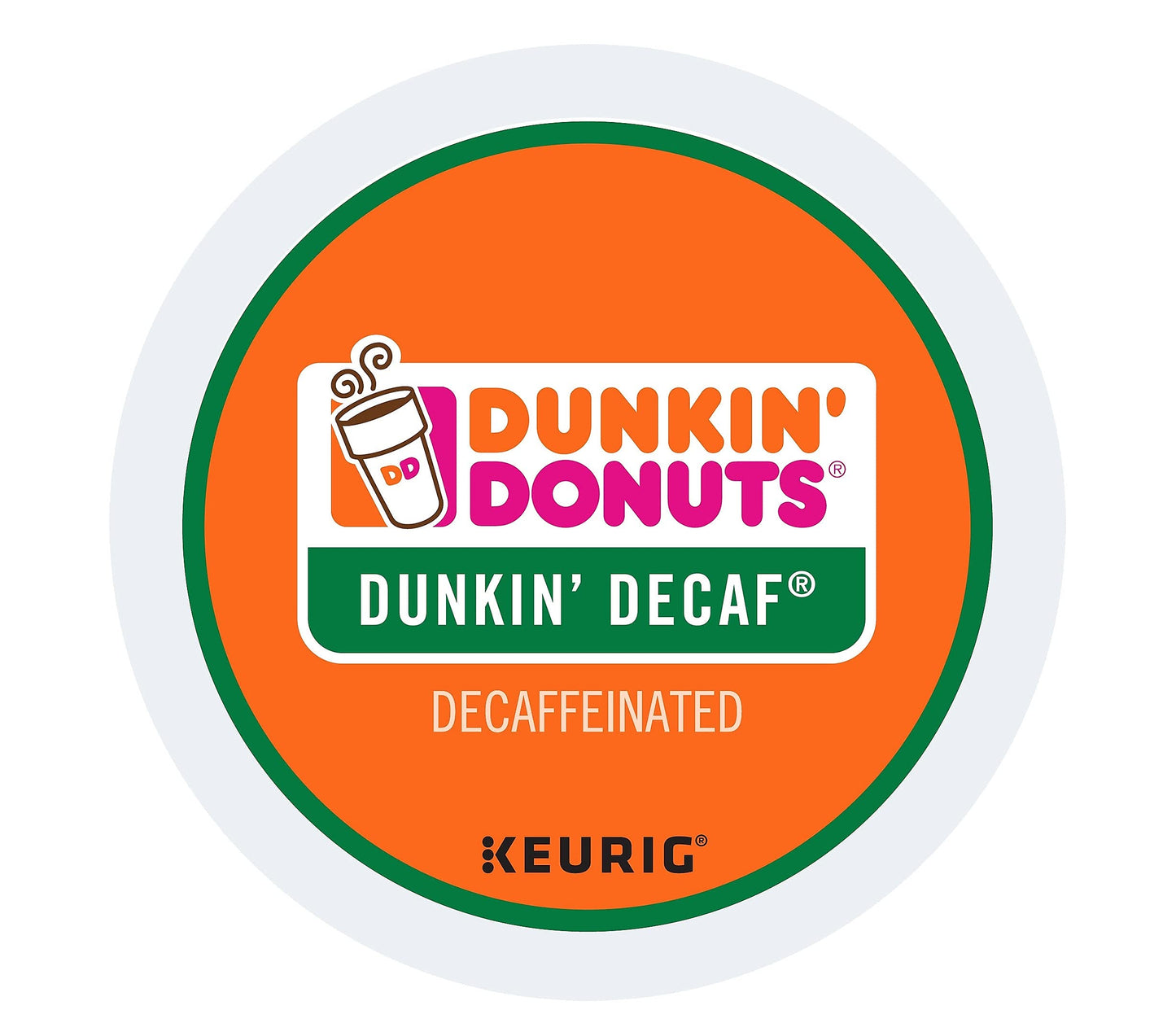 Dunkin' Donuts Decaf Keurig® Single-Serve K-Cup® Pods, Medium Roast, Box of 44 K-Cup® Pods