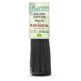 ANTICHI PODERI TOSCANI Organic Black Squid Ink Pasta Linguine - Black Pasta Noodles Made with Durum Wheat Semolina, Squid Ink, and Wheat Germ