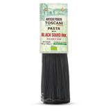 ANTICHI PODERI TOSCANI Organic Black Squid Ink Pasta Linguine - Black Pasta Noodles Made with Durum Wheat Semolina, Squid Ink, and Wheat Germ