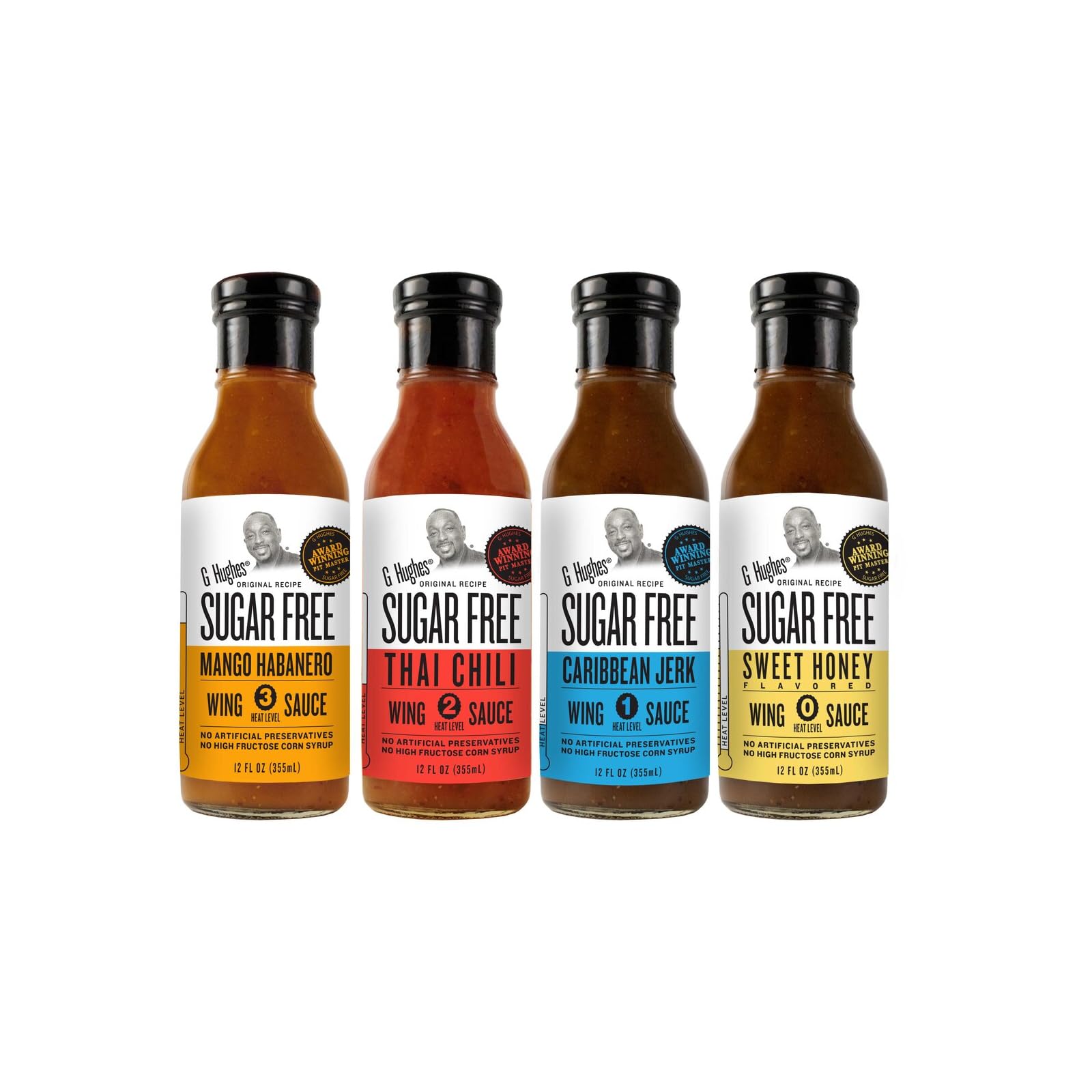 G. Hughes Smokehouse Sugar Free Wing Sauce (12 oz) - Sweet Honey
