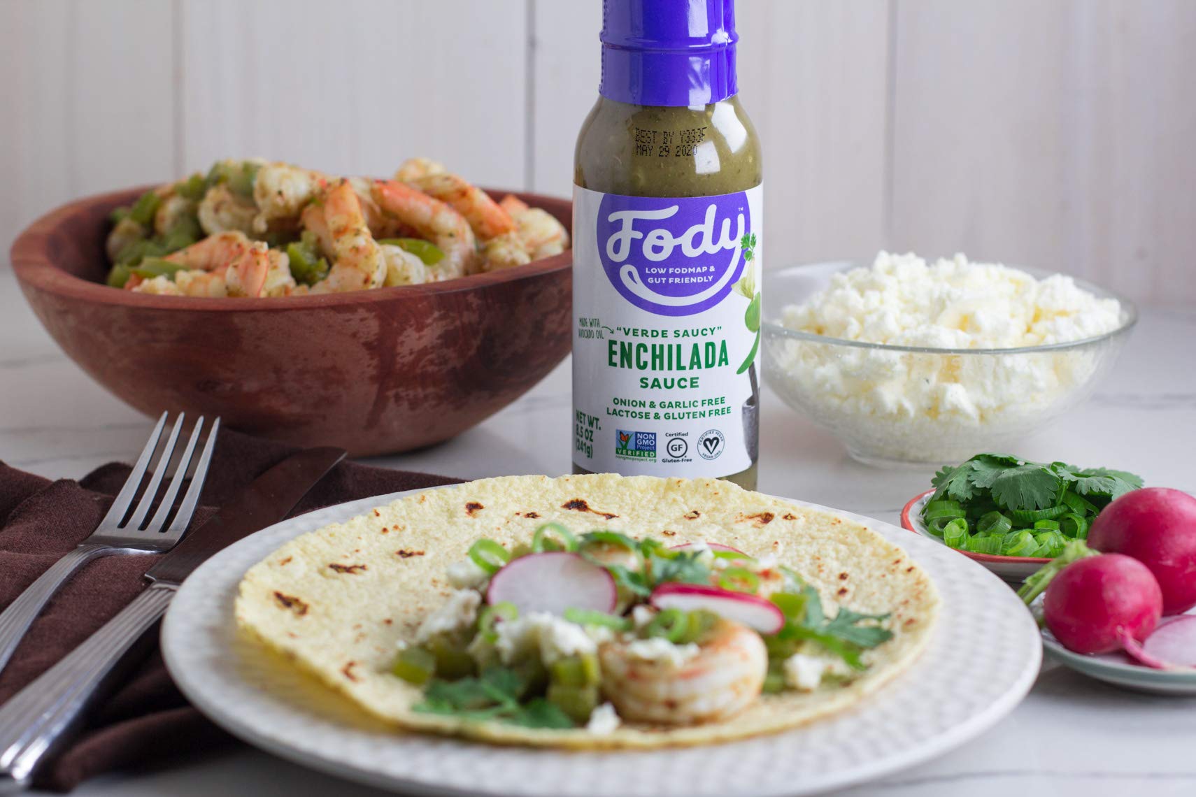 Fody Food Company Verede Saucy Enchilada Sauce, 8.5 OZ