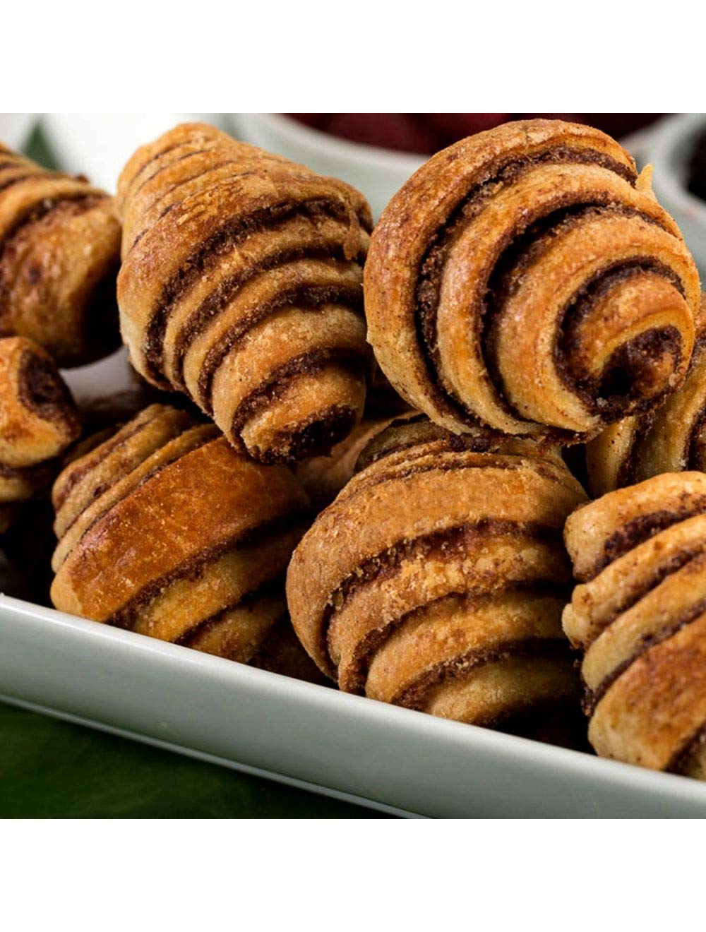 Green's Bakery Cinnamon Rugelach Croissant, 10 lb. Box, Fresh Bakery Food, Breakfast Pastery, Dairy and Nut Free, OK Certified Kosher and Pareve