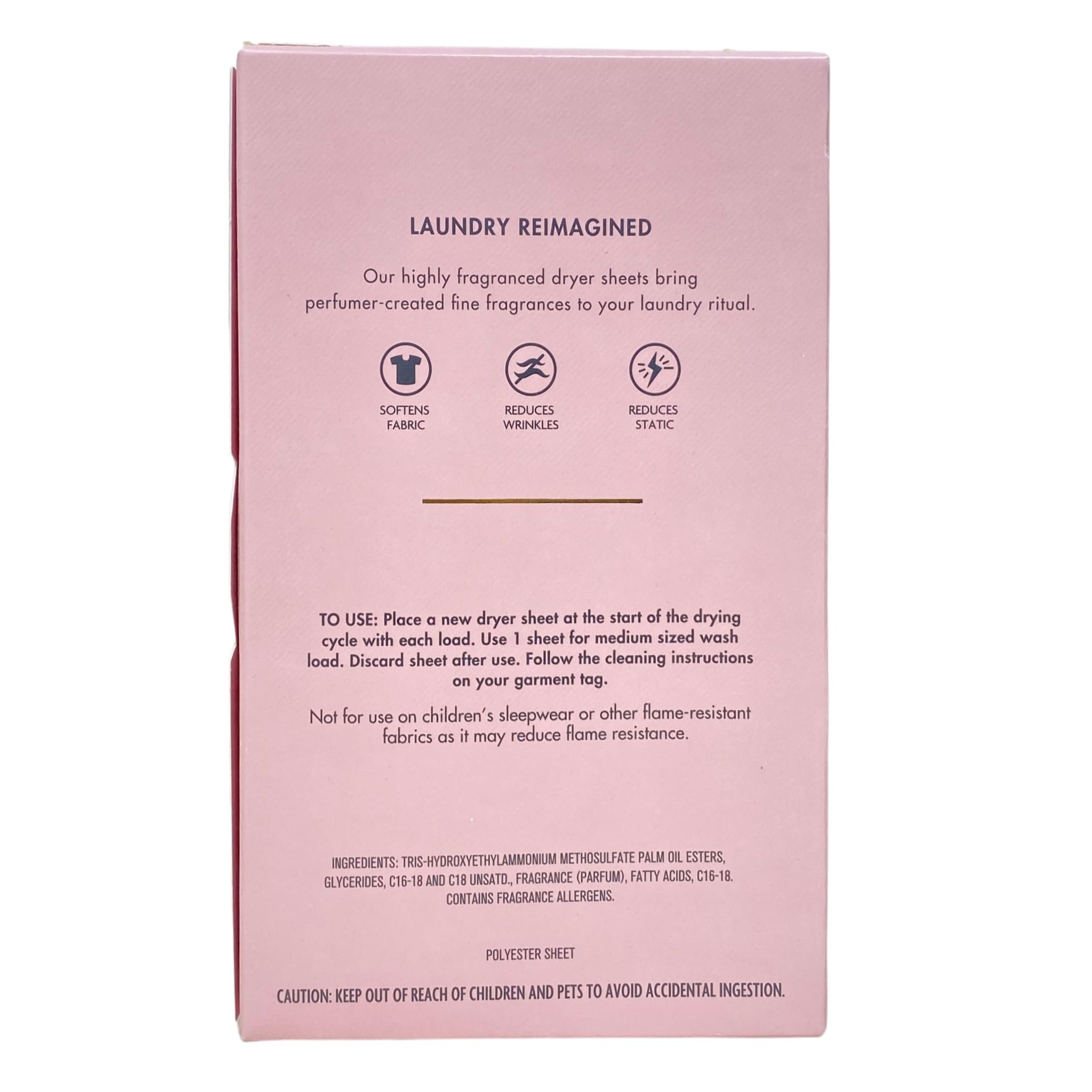 Bath & Body Works Champagne Toast Fabric Care Dryer Sheets - Box of 40 sheets - with a Peach Gardenia Sample Soap