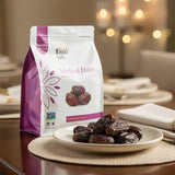Medjool Premium Dates 16oz (1 lb) - Large Soft Dates - Natural Sweetener Snack - Non-GMO, No Added Sugar, Vegan, Kosher, Resealable Bag - Natural