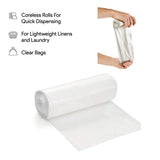 NETKO Clear Kitchen Trash Bags 7-10 Gallon Clear Plastic Garbage Bag for Kitchen, Home, Office, Bathroom - Wastebasket Bin Liners - High Density