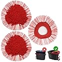3 Pack Upgraded Deep Clean Refill Repalcement Mop Heads Compatible with O-Cedar EasyWring Spin Mop & Bucket System,Built-in Strong Friction Microfiber
