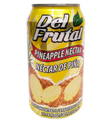 Del Frutal Pineapple Nectar 11.16 oz - Sabor Pina (Pack of 12)