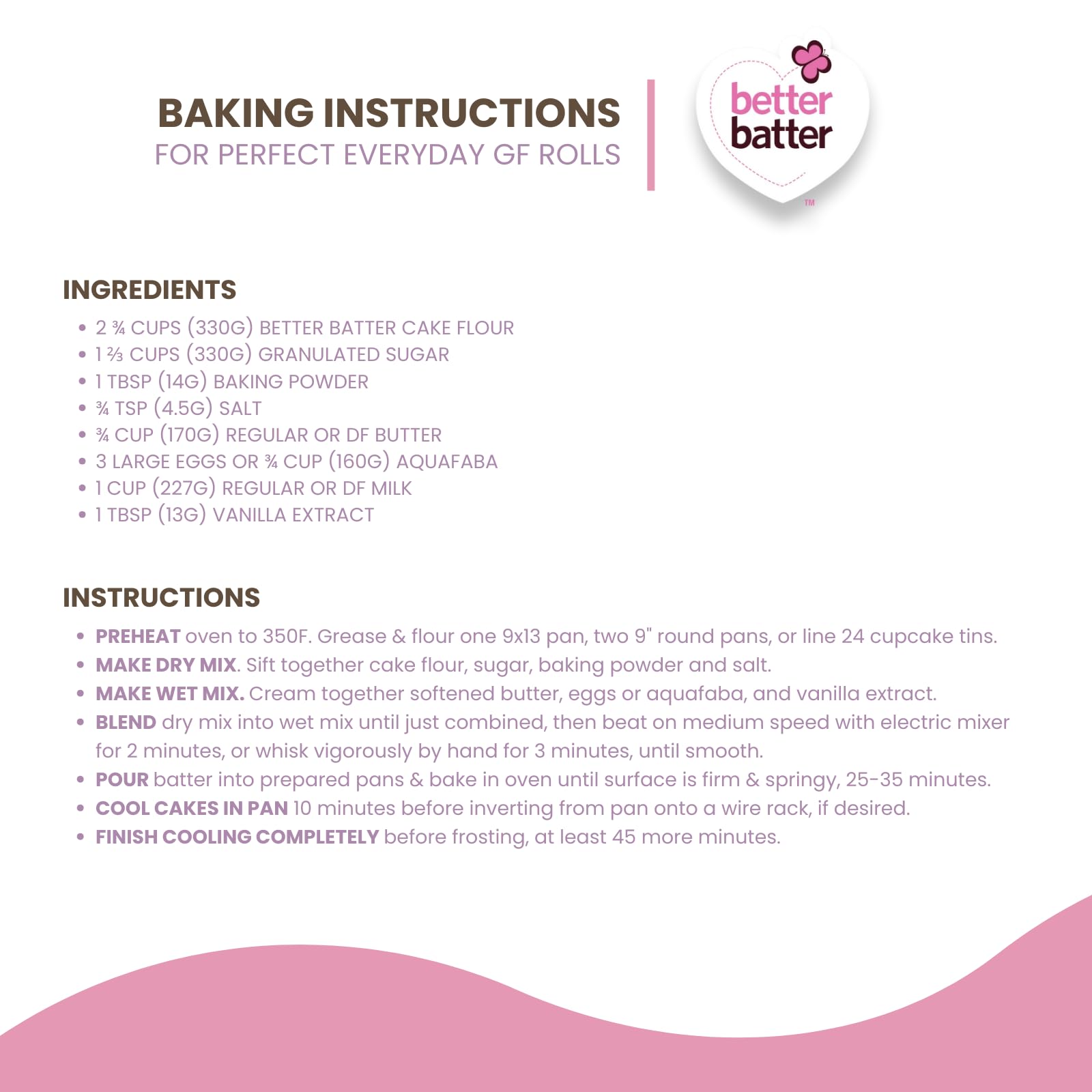 Better Batter Cake Flour - Award Winning Nutritious, Vegan, Allergen Free, Gluten-Free, Carb Rich, & Kosher - Cup for Cup Alternative All-Purpose Baking, Organic, Non-GMO, 4 lb