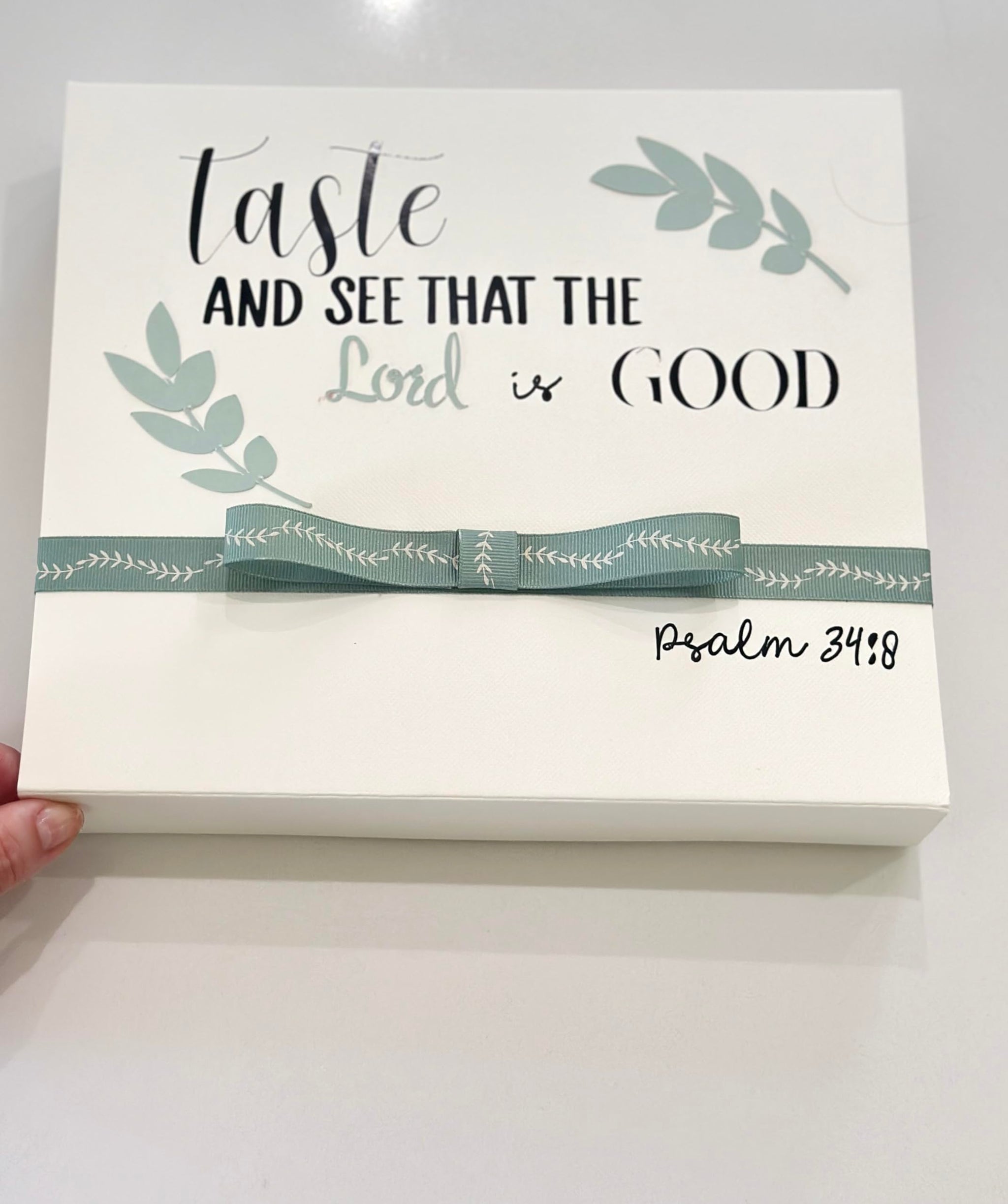 "Taste and See" Psalms 34:8 - Bible Verses Chocolate Gift Box, Brigadeiro Brazilian Truffles, 30 Units, Assorted flavors - Birthday Gift Baskets by