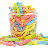 Guatemalan Sour Gummies 2 lb - Gummy Snakes, Gelatin Based, Assorted Flavors (Orange, Peach, Cherry, Grape, Cranberry, Apple), Bulk Candy, Resealable