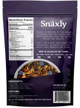 Snaxly - Keto Blueberry Crunch Nut Granola Breakfast Cereal - 3g Net Carbs - Gluten & Grain Free - Low Carb Snacks & Food - No Added Sugar - Healthy