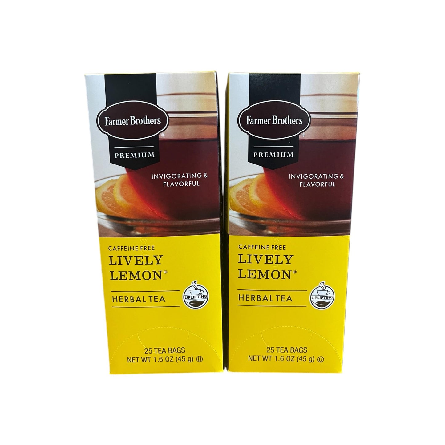 Farmer Brothers Premium: Lively Lemon Hot Tea - 2/25 ct boxes