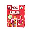 DeeBee's Organics SuperJuice Freezie Pops, No Refined Sugars, No Artificial Flavors or Colors (Pack of 50)