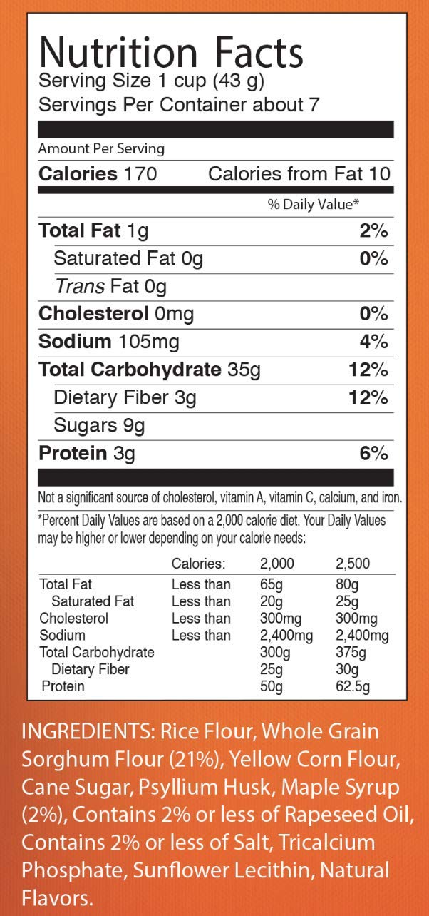 Freedom Foods Maple Crunch Breakfast - Allergen Friendly - BULK CASE: 5 X 10.6 oz Boxes