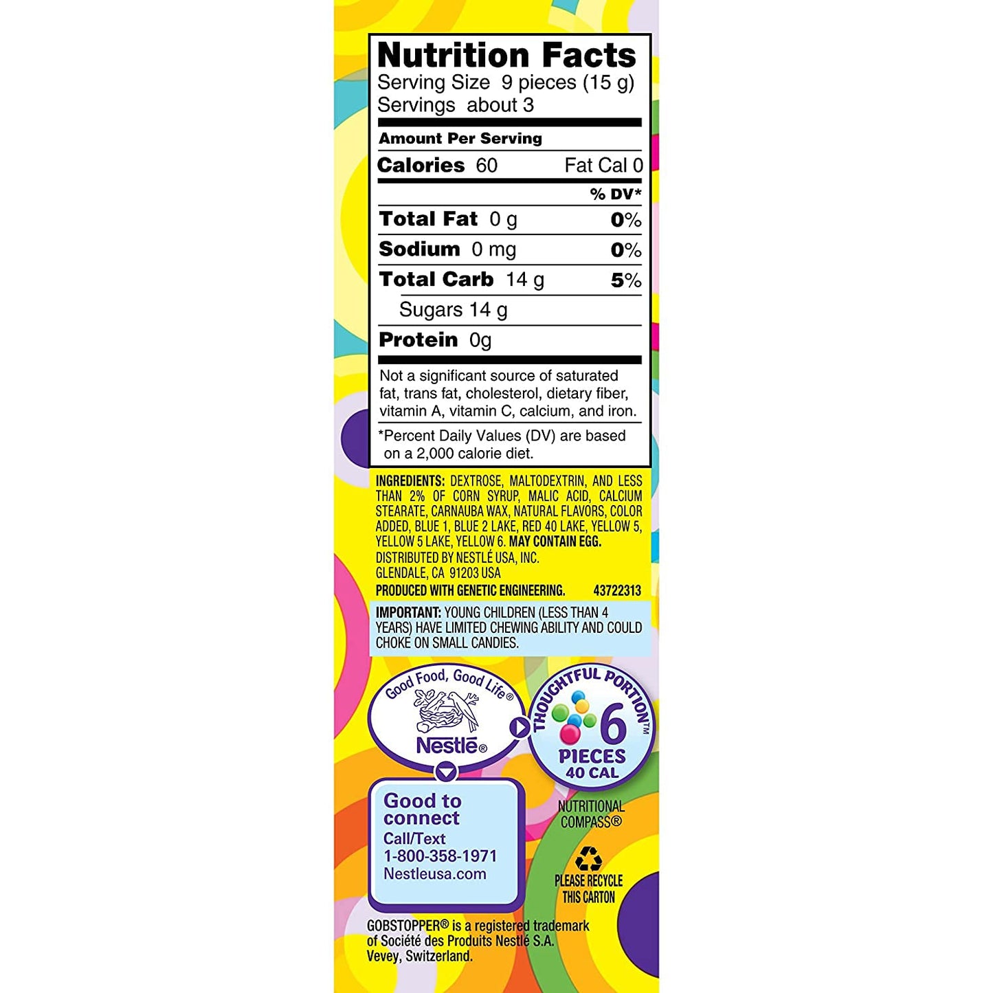 Wonka Everlasting Gobstoppers Candy