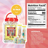 70 Candy Bracelets Individually Wrapped, Vintage Candy Jewelry for Kids, The Perfect Pastel Addition to your Candy Buffet, Princess-Themed Party or