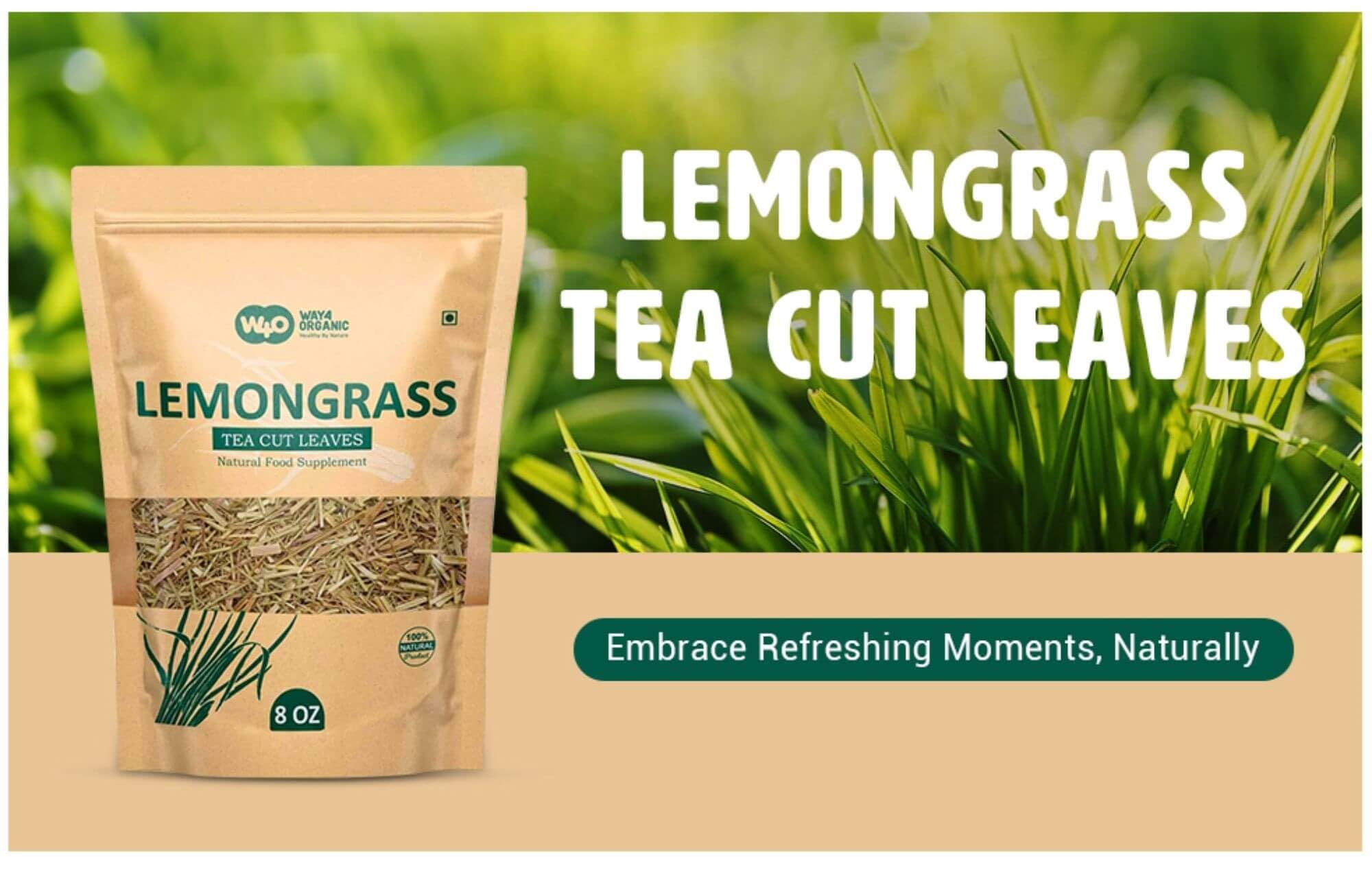 Lemongrass Loose Leaf Herbal Tea, Caffeine Free, 224g (8-ounce), Culinary Use (Pack of 1)