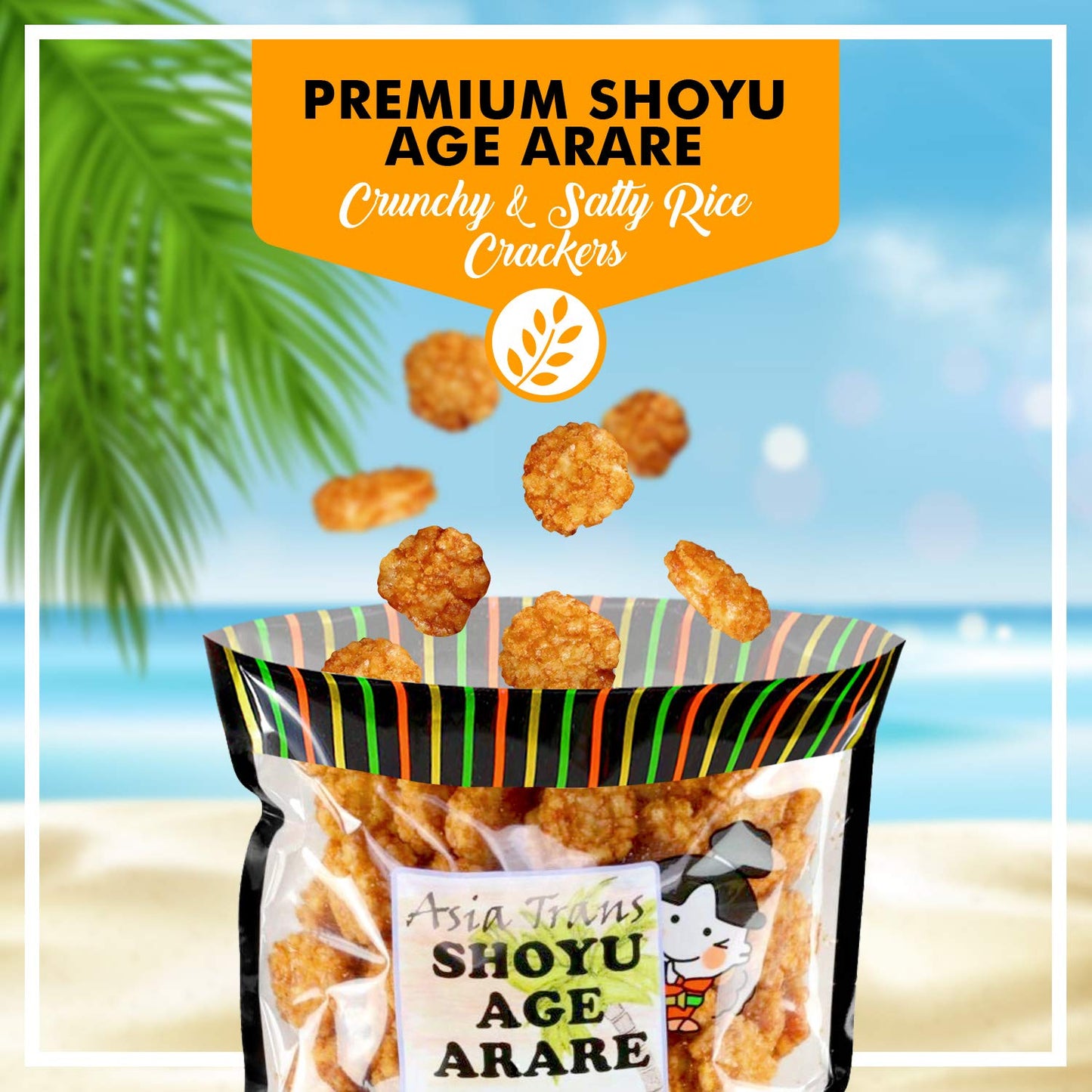 Shoyu Age Fried Arare Rice Crackers 6 Ounce - Perfect on the go snack. Add to popcorn or trail mix. Packed fresh in Hawaii. Sweet and salty flavor