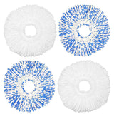 4 Pack Mop Head Replacement Compatible with Libman All-in-One Clean Spin Mop and Bucket System, Microfiber Spin Mop Replacement Head, Easy to Replace