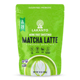 Lakanto Sugar Free Matcha Latte - Green Tea Powder with Shelf Stable Probiotics and Fiber, Sugar Free, Monk Fruit Sweetener, Keto Diet Friendly