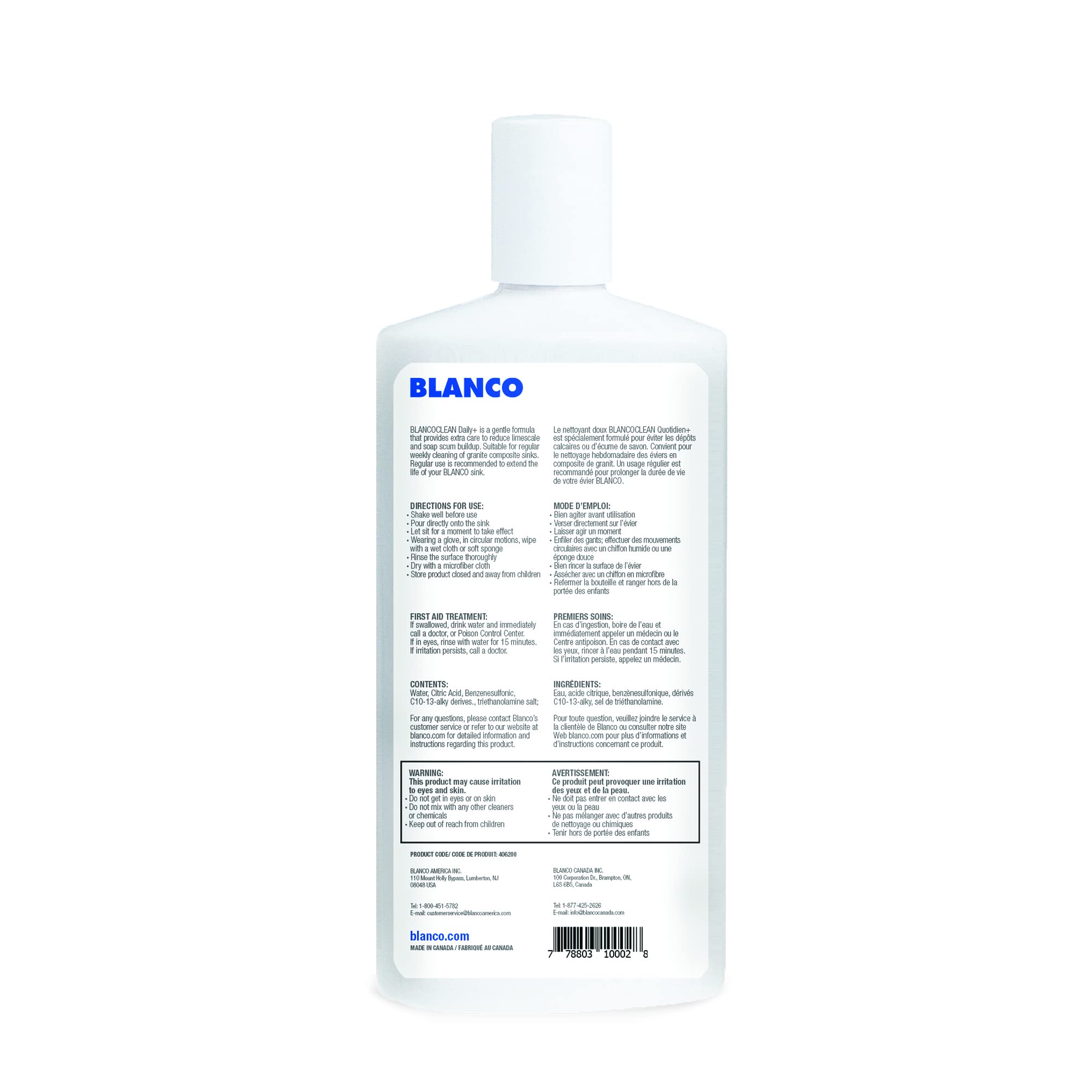 BLANCO 406200 BLANCOCLEAN Daily Silgranit Sink Cleaner, 16 Oz, White