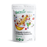 Food to Live Organic Golden Crunchy Granola, 6 Ounces - Small Batch, Handcrafted, Bulk, Great as Snack for Breakfast Cereals, Contains Hazelnuts