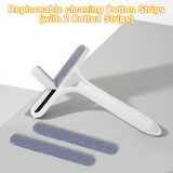 Pro 3 in 1 Window Cleaning Scraper, with 2 Replaceable Cleaning Cotton Strips 3 in 1 Spray Squeegee, Window Squeegee, Suitable for Cleaning Bathroom