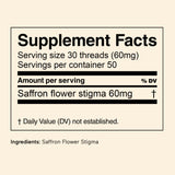 THE FULLEST - Saffron Threads - All-In-One Pure Saffron Threads for Tea, Infusions, and Cooking, Sugar-Free, Vegan, and Gluten-Free, 3g Pure Stigma