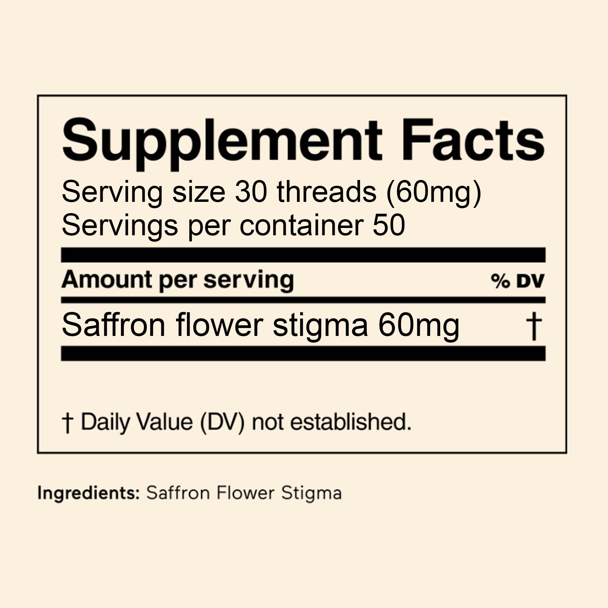 THE FULLEST - Saffron Threads - All-In-One Pure Saffron Threads for Tea, Infusions, and Cooking, Sugar-Free, Vegan, and Gluten-Free, 3g Pure Stigma
