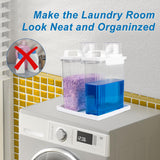 68oz Laundry Detergent Container, 2 Pack Plastic Liquid Detergent Dispenser for Laundry Room Powder,Soap,Fabric Softener, Scent Beads Storage