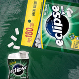 ECLIPSE Spearmint Chewing Gum Sugar Free, Mint Gum Bulk Pack, 8.8 Ounce (180 Piece Bag)