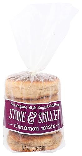 Stone & Skillet Cinnamon Raisin English Muffins 4 Count, 12 OZ