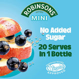 Robinson's Fruit Drink, Apple & Blackcurrant, No Added Sugar, 1-Liter Plastic Bottles (Pack of 4)