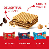 Loacker Minis Wafer Variety Pack - 30% Less Sugar - Premium Cream Filled Wafer Cookies - Mix of Hazelnut, Chocolate and Vanilla - NON-GMO